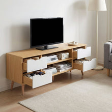 Load image into Gallery viewer, Lucille 1.2M Entertainment Unit - Maple + White