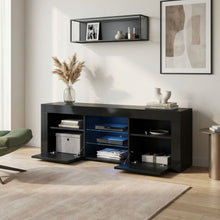 Load image into Gallery viewer, Atka 1.45m LED Entertainment Unit - Black