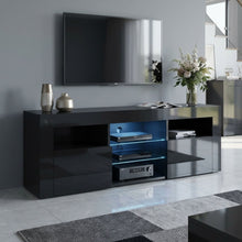 Load image into Gallery viewer, Atka 1.45m LED Entertainment Unit - Black