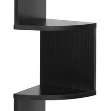 Load image into Gallery viewer, 21642-nemi-5-tier-wall-mounted-corner-shelf-black-2601159