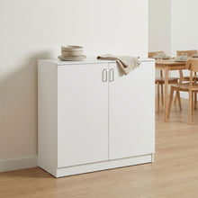 Load image into Gallery viewer, Nordic 2 Door Storage Cupboard - White