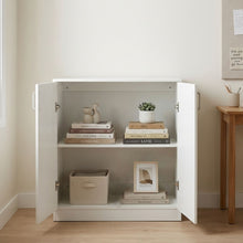 Load image into Gallery viewer, Nordic 2 Door Storage Cupboard - White