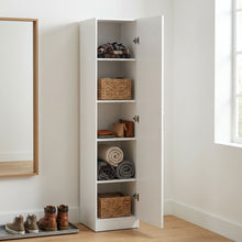 Load image into Gallery viewer, Nordic 1 Door Cupboard 40cm - White
