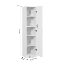 Load image into Gallery viewer, Nordic 1 Door Cupboard 40cm - White