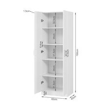 Load image into Gallery viewer, Nordic 2 Door Cupboard 60cm - White