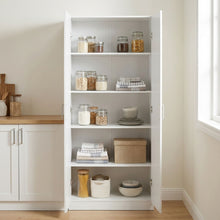 Load image into Gallery viewer, Nordic 2 Door Cupboard 80cm - White