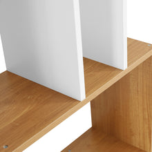 Load image into Gallery viewer, Lumo 5 Tier Bookshelf Display Shelf - Natural + White