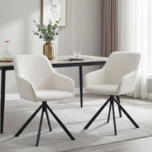 Load image into Gallery viewer, 23580-ramona-swivel-dining-chair-set-of-2-white-black-2601191