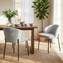 Load image into Gallery viewer, Selene Dining Chair - Set of 2 - Cool Light Grey