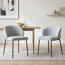 Load image into Gallery viewer, Selene Dining Chair - Set of 2 - Cool Light Grey