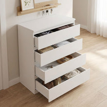 Load image into Gallery viewer, 22366-tongass-wooden-tallboy-4-drawers-white-2601196