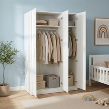 Load image into Gallery viewer, Makalu Wardrobe 3 Door Storage Shelves - White