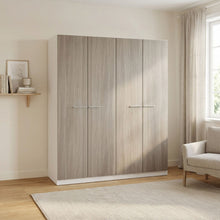 Load image into Gallery viewer, Waipoua Wooden Wardrobe - Grey Oak