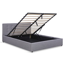 Load image into Gallery viewer, Abigail Queen Gas Lift Bed Frame - Grey