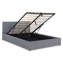 Load image into Gallery viewer, Penelope Queen Gas Lift Velvet Bed Frame - Grey