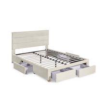 Load image into Gallery viewer, Arbor Queen Bed Frame with 4 Drawers - Beige