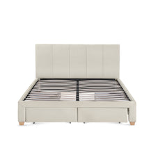 Load image into Gallery viewer, Aure Queen Bed Frame with 4 Drawers - Beige