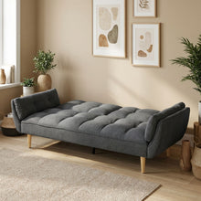 Load image into Gallery viewer, Dover 3 Seater Sofa Bed - Dark Grey