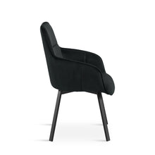 Load image into Gallery viewer, Elora Swivel Velvet Dining Chair - Set of 2 - Black