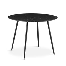 Load image into Gallery viewer, Elijah 100cm Round Dining Table - Black Silver