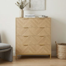Load image into Gallery viewer, Mesa 4 Drawers Tallboy - Natural