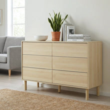 Load image into Gallery viewer, Custer 6 Drawers Lowboy - Oak