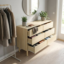 Load image into Gallery viewer, Custer 6 Drawers Lowboy - Oak