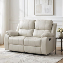 Load image into Gallery viewer, 23177-B-wilson-manual-2-seater-recliner-sofa-beige-2601201