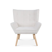 Load image into Gallery viewer, Amelia Rubberwood Armchair - White