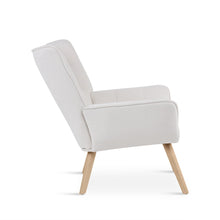 Load image into Gallery viewer, Amelia Rubberwood Armchair - White