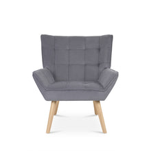 Load image into Gallery viewer, Amelia Rubberwood Armchair - Dark Grey