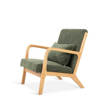 Load image into Gallery viewer, Taru Linen Armchair - Dark Green