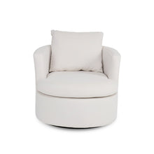 Load image into Gallery viewer, Luva Velvet Swivel Armchair - Cream