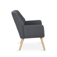 Load image into Gallery viewer, Lina Linen Armchair - Dark Grey