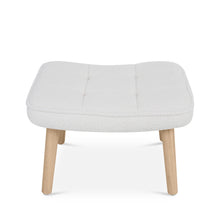 Load image into Gallery viewer, Emma Boucle Armchair with Ottoman - White