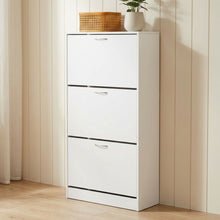 Load image into Gallery viewer, Anau 3 Drawer Shoe Cabinet Storage Rack - White