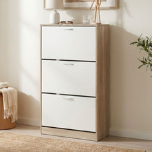 Load image into Gallery viewer, Anau 3 Drawer Shoe Cabinet Storage Rack - Oak