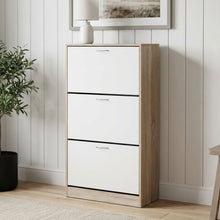 Load image into Gallery viewer, 23458-anau-3-drawer-shoe-cabinet-storage-rack-oak-202601216