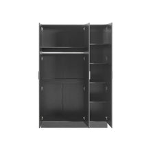 Load image into Gallery viewer, 23476-bram-3-door-wardrobe-cabinet-black-202601222