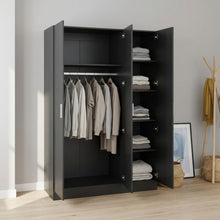 Load image into Gallery viewer, 23476-bram-3-door-wardrobe-cabinet-black-202601227