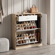Load image into Gallery viewer, 23462-kihona-3-drawer-shoe-cabinet-storage-rack-oak-2601222