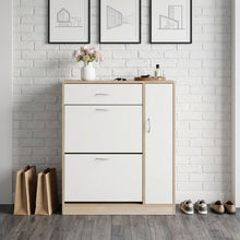 Load image into Gallery viewer, 23462-kihona-3-drawer-shoe-cabinet-storage-rack-oak-2601226