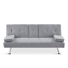 Load image into Gallery viewer, Arleth 3 Seater Sofa Bed - Light Grey