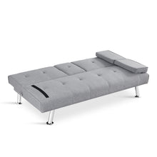 Load image into Gallery viewer, Arleth 3 Seater Sofa Bed - Light Grey