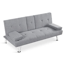 Load image into Gallery viewer, Arleth 3 Seater Sofa Bed - Light Grey