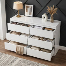 Load image into Gallery viewer, Angeles High Gloss 6 Drawer Lowboy - White
