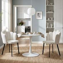 Load image into Gallery viewer, 23919-urban-petal-shaped-upholstered-dining-chair-set-of-2-beige-202601231