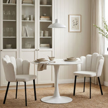 Load image into Gallery viewer, 23919-urban-petal-shaped-upholstered-dining-chair-set-of-2-beige-202601236