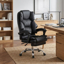 Load image into Gallery viewer, Collin Office Chair with Footrest - Black