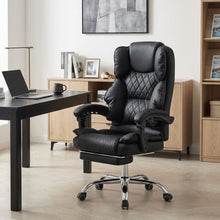 Load image into Gallery viewer, Collin Office Chair with Footrest - Black